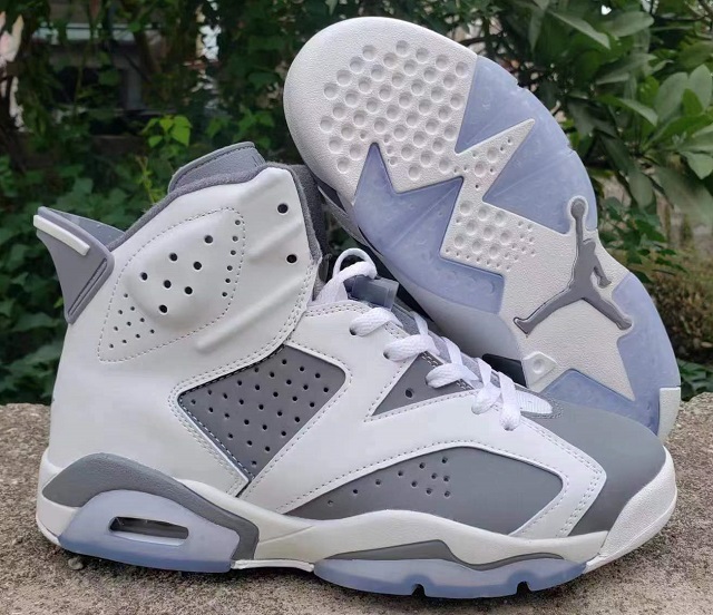 Women Air Jordan Shoes 6 Cool Grey